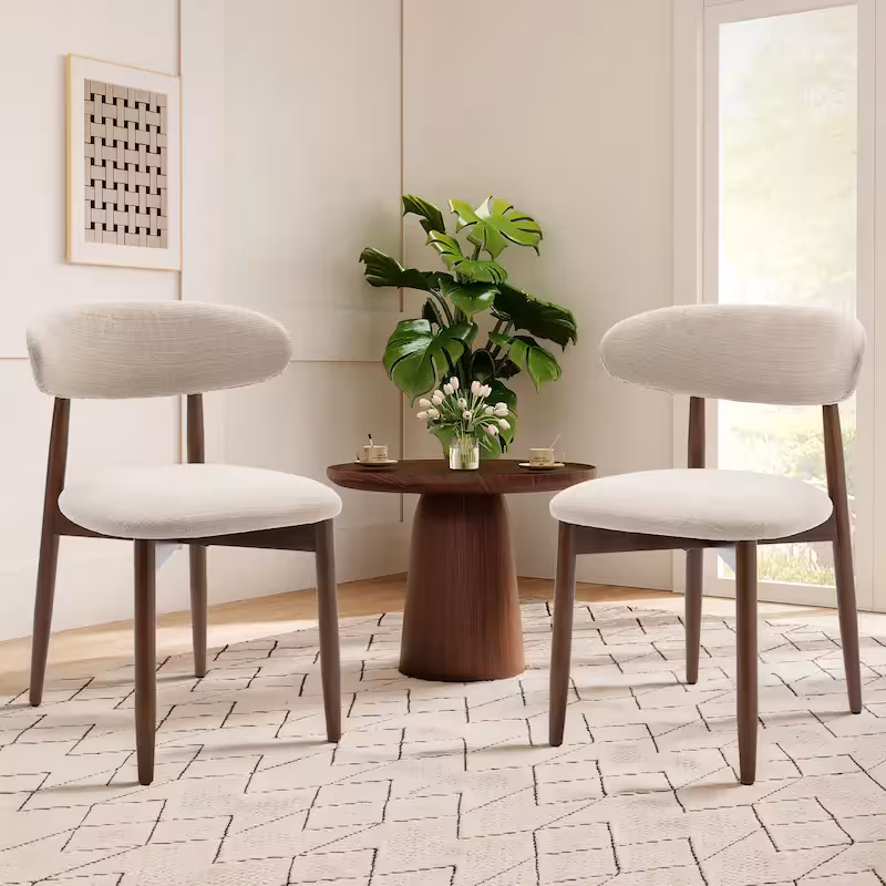 Padded Wood Dining Chair