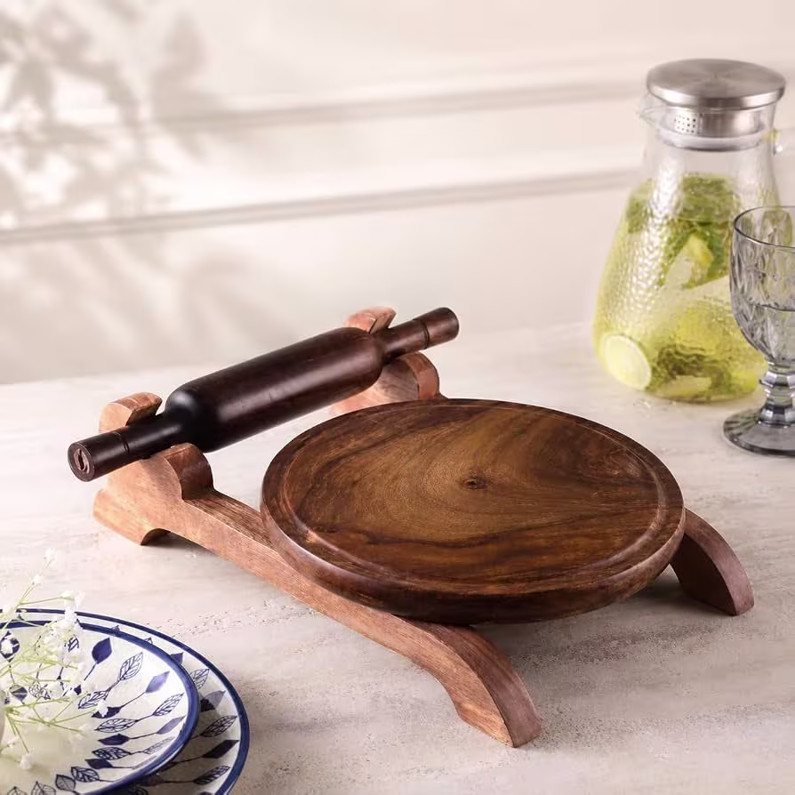Wooden Chakla Belan Set