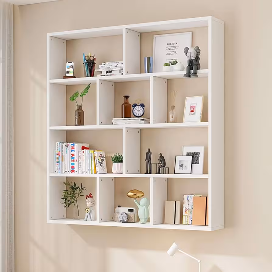 Wall-Mounted Office Shelves